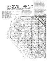 Civil Bend Township - North, Missouri Township, Union County 1988 Published by R. C. Booth Enterprises